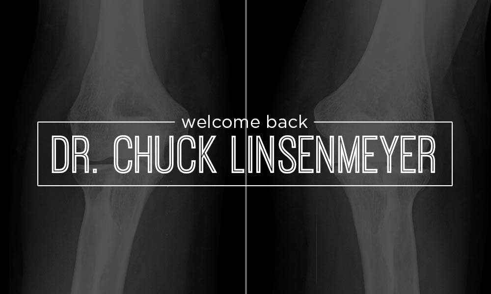 welcome back dr chuck linsenmeyer